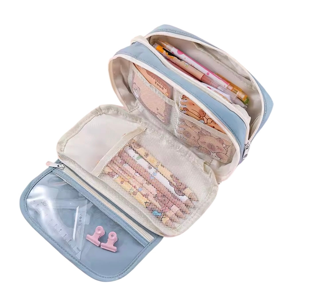 Estuche tres compartimientos